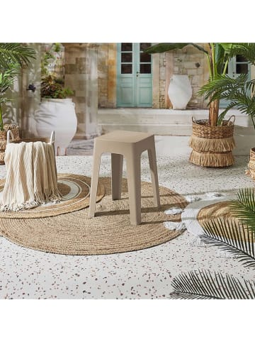 Garden Spirit 2er-Set: Hocker ''Spectra'' in Beige - (B)34,5 x (H)47 x (T)34,5 cm