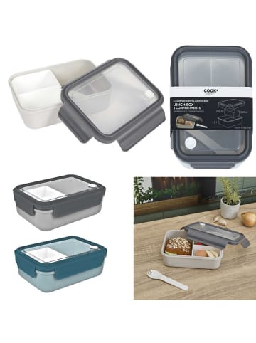 Garden Spirit Lunchbox grijs - (B)21 x (H)7,5 x (D)13 cm