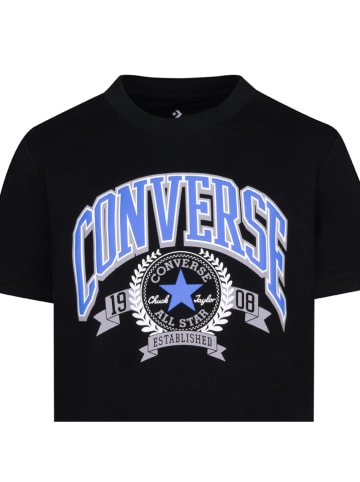 Converse Shirt in Schwarz/ Blau