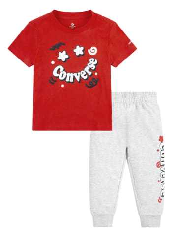 Converse 2tlg. Outfit in Rot/ Grau