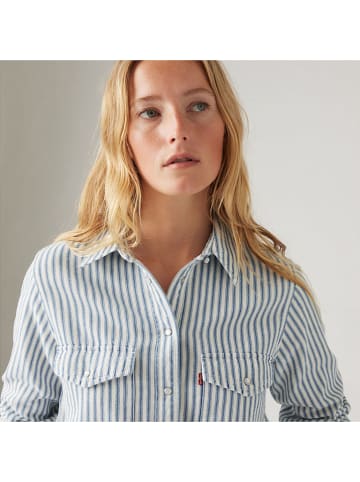 Levi´s Blouse blauw/wit