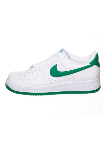 Nike Leren sneakers "Air Force 1 '07" wit/groen