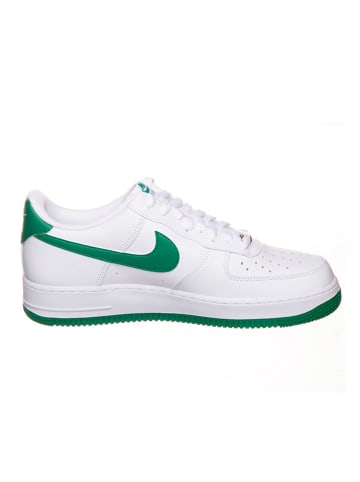 Nike Leren sneakers "Air Force 1 '07" wit/groen