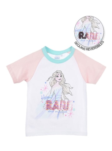 Disney Frozen Shirt "Frozen" wit/lichtroze