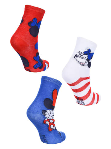 Disney Minnie Mouse 3er-Set: Socken "Minnie" in Bunt