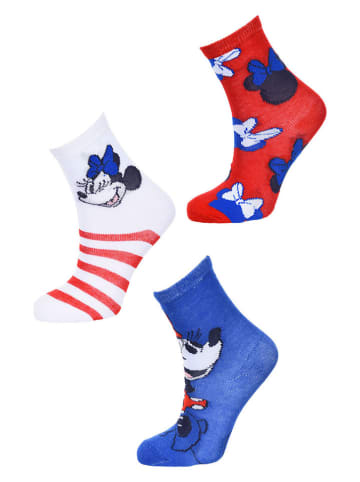 Disney Minnie Mouse 3er-Set: Socken "Minnie" in Bunt