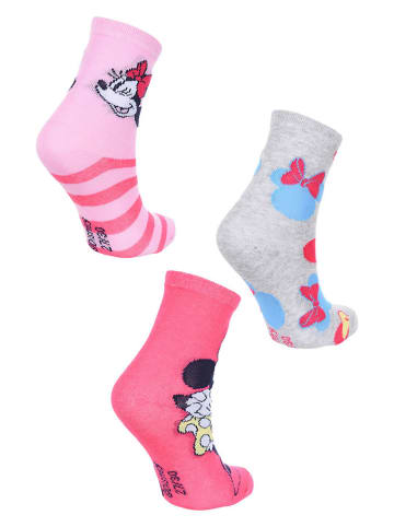 Disney Minnie Mouse 3er-Set: Socken "Minnie" in Bunt