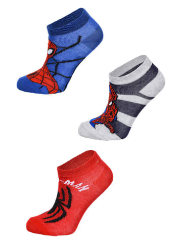 Spiderman 3er-Set: Socken "Spiderman" in Blau/ Rot