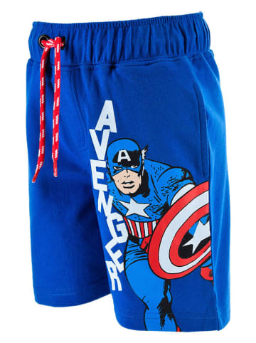 Avengers Szorty "Avengers Classic" w kolorze niebieskim ze wzorem