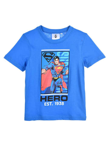 Superman Koszulka "Super-Man" w kolorze niebieskim