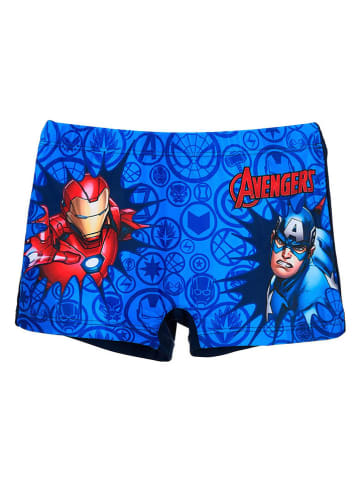 Avengers Kąpielówki "Avengers Classic" w kolorze granatowym ze wzorem