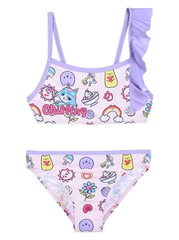Gabby's Dollhouse Bikini "Domek Gabi" w kolorze fioletowym ze wzorem