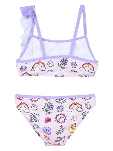 Gabby's Dollhouse Bikini "Domek Gabi" w kolorze fioletowym ze wzorem
