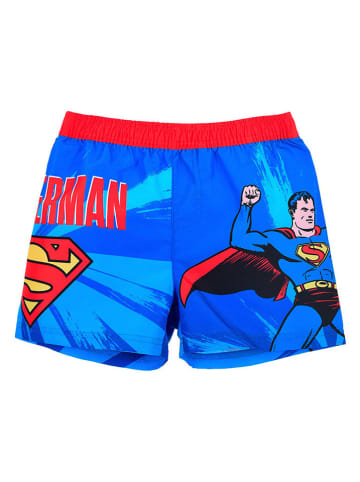 Superman Szorty kąpielowe "Super-Man" w kolorze niebiesko-czerwonym