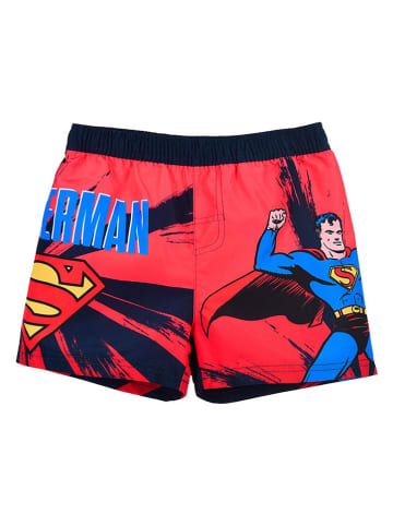 Superman Szorty kąpielowe "Super-Man" w kolorze czerwono-niebieskim