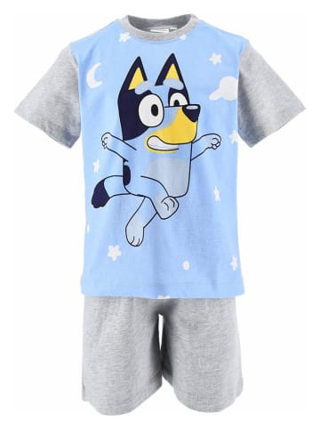Bluey Pyjama "Bluey" in Grau/ Hellblau
