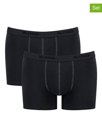 Sloggi 2er-Set: Boxershorts in Schwarz