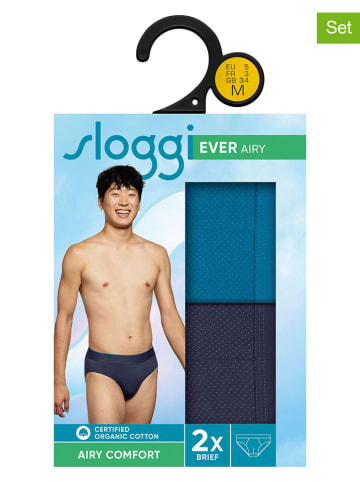 Sloggi 2er-Set: Slips "Ever" in Blau