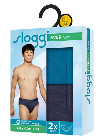 Sloggi 2er-Set: Slips "Ever" in Blau