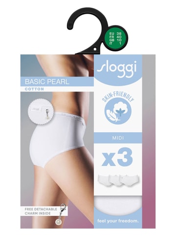 Sloggi 3er-Set: Pantys in Weiß