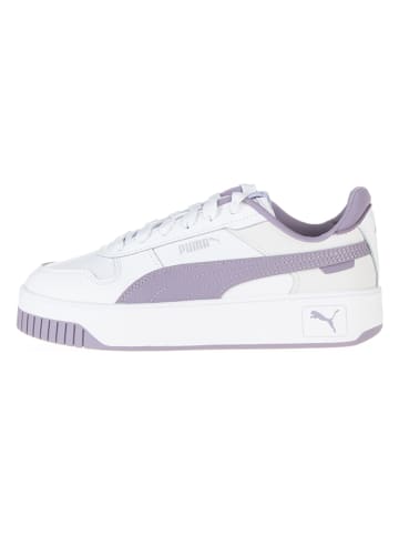 Puma Skórzane sneakersy "Carina Street" w kolorze biało-fioletowym