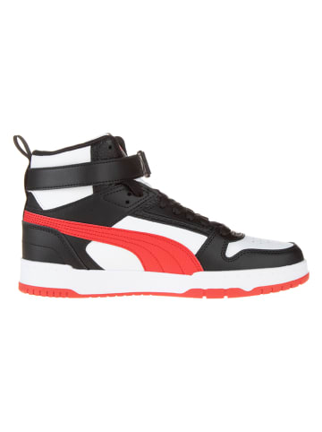 Puma Leder-Sneakers "RBD Game" in Weiß/ Schwarz/ Rot