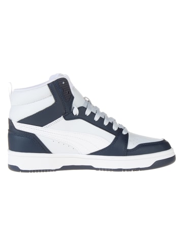 Puma Sneakers "Rebound V6 Mid" in Weiß/ Dunkelblau