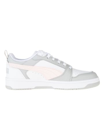 Puma Sneakers "Rebound V6 Lo" in Weiß/ Grau/ Rosa