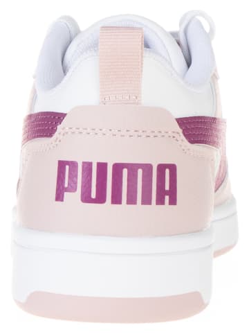 Puma Sneakers "Rebound V6 Lo" in Weiß/ Rosa/ Pink