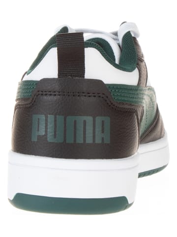 Puma Sneakersy "Rebound V6 Lo" w kolorze czarno-zielono-białym