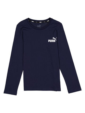 Puma Koszulka "ESS No. 1" w kolorze granatowym
