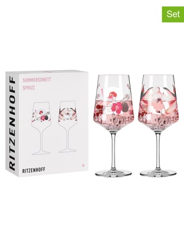 RITZENHOFF 2er-Set: Cocktailgläser "Sommersonett 3 & 4 - Esclusa Trias" - 544 ml