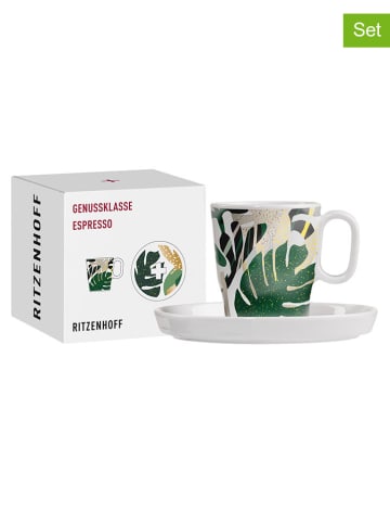 RITZENHOFF 2tlg. Set: Espressotasse "Genussklasse 4" - 97 ml