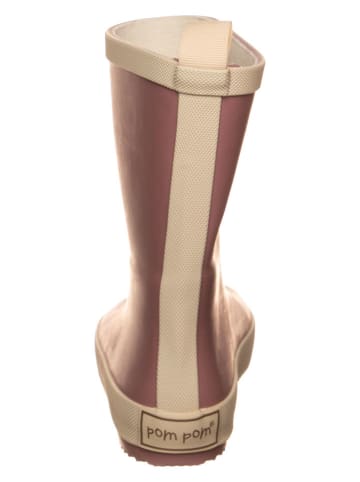 POM POM Gummistiefel "Solid" in Altrosa
