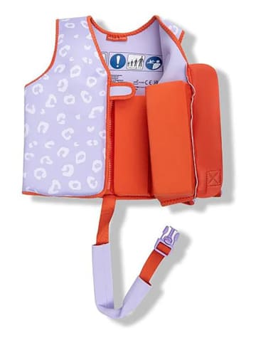 Swim Essentials Schwimmweste ''Lila Leopard'' - ab 3 Jahren