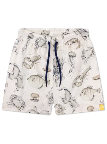 Swim Essentials Szorty kąpielowe "Sea Life" w kolorze kremowym