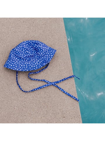 Swim Essentials Kapelusz "Blue Leopard" w kolorze niebieskim