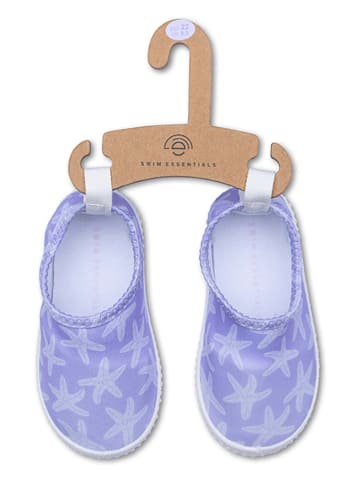 Swim Essentials Buty kąpielowe "Lila Stars" w kolorze fioletowym