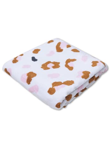 Swim Essentials Strandtuch ''Kaki Leopard'' in Weiß - (L)135 x (B)65 cm