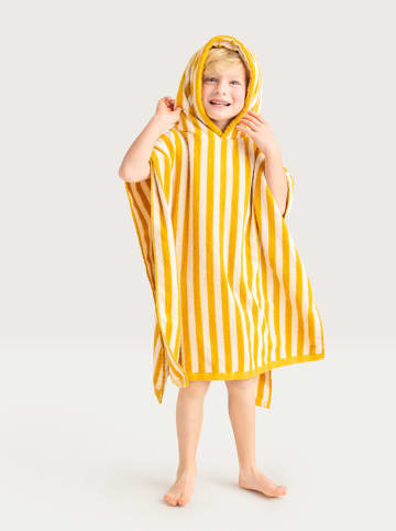 Swim Essentials Poncho ''Flow'' in Gelb/ Weiß - (L)65 x (B)65 cm