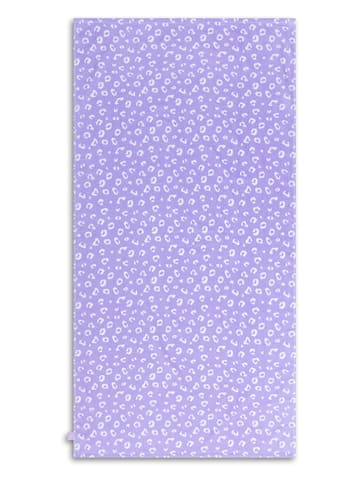 Swim Essentials Ręcznik plażowy "Lila Leopard" w kolorze fioletowym - 135 x 65 cm