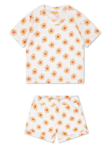 Swim Essentials 2-częściowy zestaw ''Floral Love''  w kolorze biało-pomarańczowym