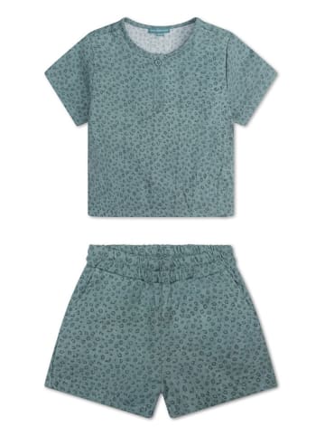 Swim Essentials 2tlg. Outfit ''Green Leopard'' in  Grün
