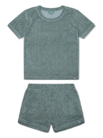Swim Essentials 2-delige outfit "Green Leopard" groen