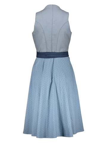 Almsach Dirndl in Dunkelblau/ Blau