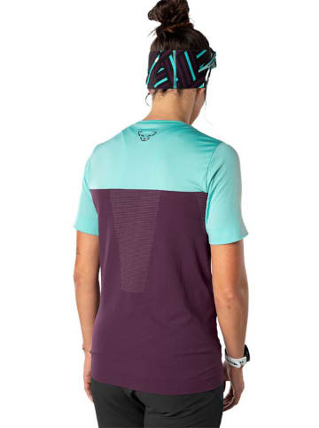 DYNAFIT Funktionsshirt "TRAVERSE S-TECH" in Lila/ Türkis