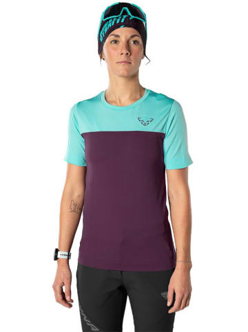 DYNAFIT Funktionsshirt "TRAVERSE S-TECH" in Lila/ Türkis