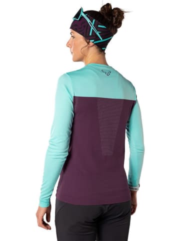 DYNAFIT Funktionslongsleeve "TRAVERSE S-TECH" in Lila/ Türkis