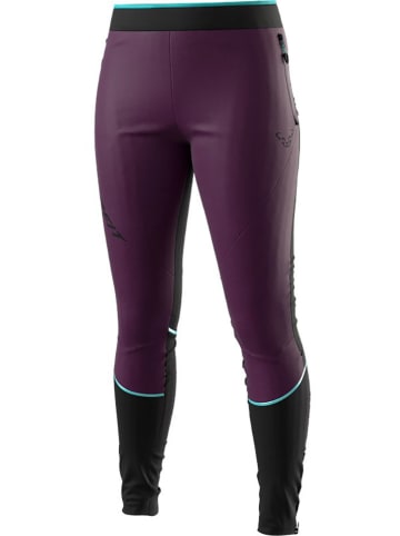 DYNAFIT Funktionsleggings "ALPINE HYBRID" in Lila/ Schwarz