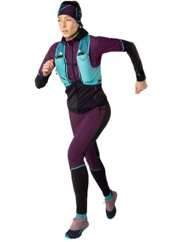 DYNAFIT Funktionsleggings "ALPINE HYBRID" in Lila/ Schwarz